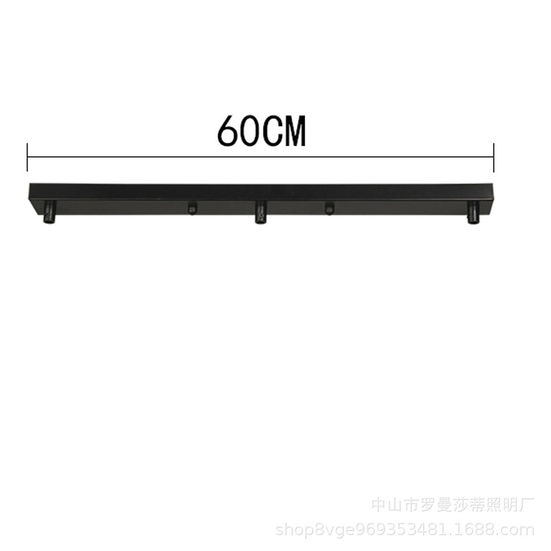 Disco largo, disco, caja de ventosa, accesorios, oro negro, candelabro de restaurante de tres cabezas y cuatro cabezas, lámparas de iluminación especiales, hardware