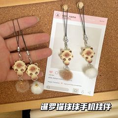 かわいい女の子シャム猫ボールペンダント漫画多用途インスタイルキーホルダーバッグペンダントギフトペンダント
