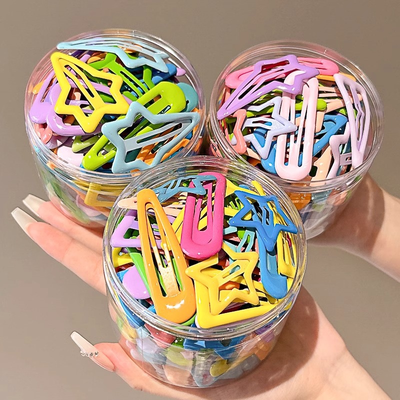 Dopamina para niños estrella de color clip para el cabello niñas lindas clip para el cabello tocado frente clip para el cabello BB clip