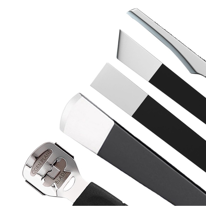 Factory spot pedicure knife set foot cutter to remove dead skin calluses tool household gray one-piece nail cutter set