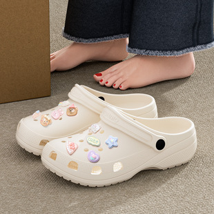 Women's Wholesale Summer Thick-Soled Clogs with Closed Toes, Eva Non-Slip, Odor-Resistant, Breathable, Comfortable Beach Shoes for Women
