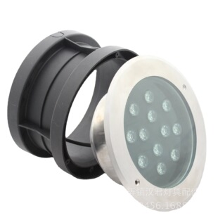 Diameter 240mm all stainless steel LED high power underwater buried lamp 12W 16W 18W