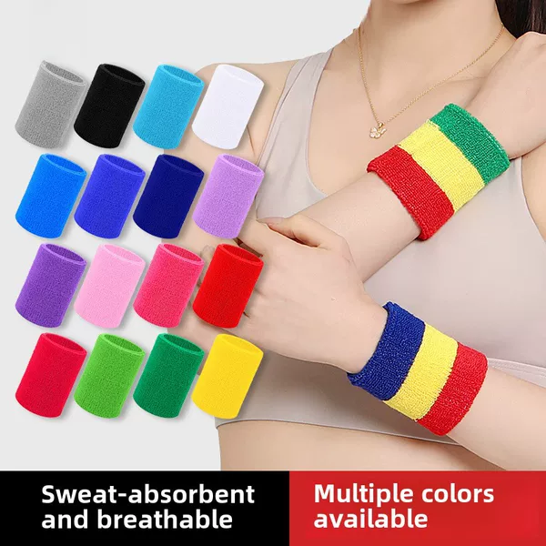 Sports Towel Wristbands for Indoor and Outdoor Fitness, Running, Tennis, Basketball, Football, Badminton, Sweat Wiping, for Men and Women, Wholesale in Stock