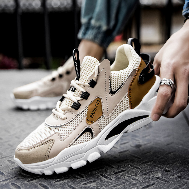 2025 summer new men's sports casual shoes mesh breathable men's sneaker dad shoes Mens shoes