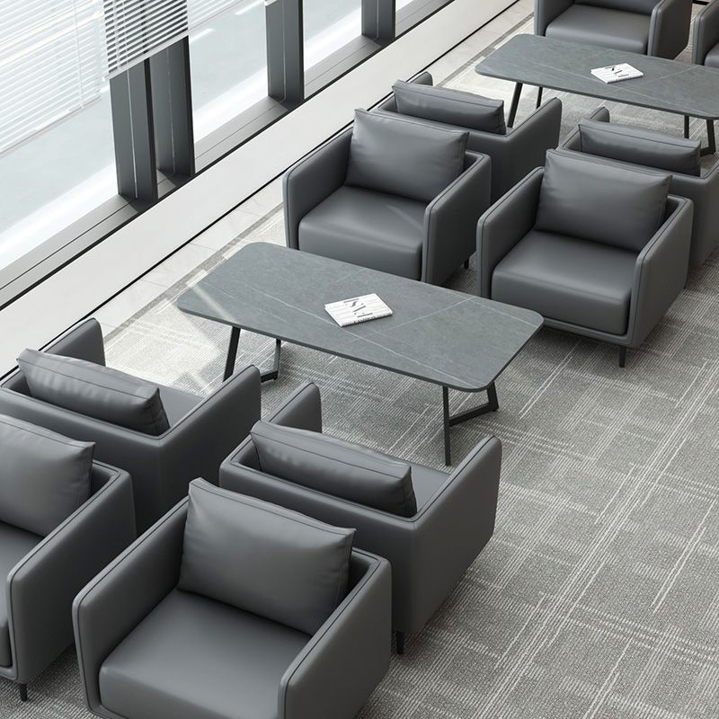 Sofá de oficina 4s tienda de ocio trabajo de negocios recepción de invitados descanso sala de espera negociación de la placa de roca sofá combinado
