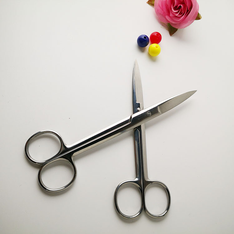不锈钢剪刀 眉毛指甲 修脚指 理发剪 鼻毛美容 夹子 义乌小百货