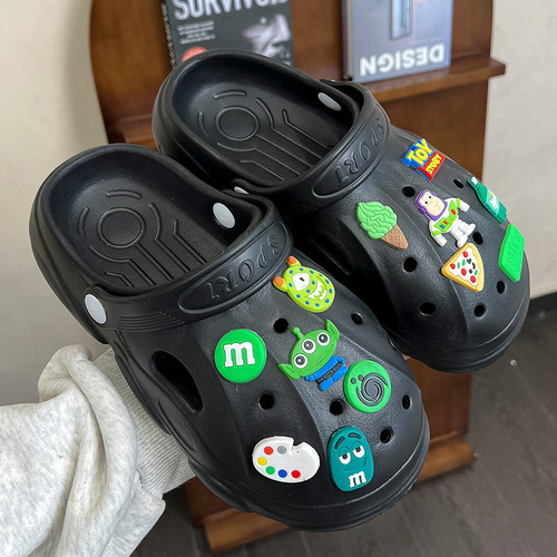 Suitable for Crocs cross accessories diy removable decorative accessories Sesame Street cartoon shoe flower three-dimensional shoe buckle