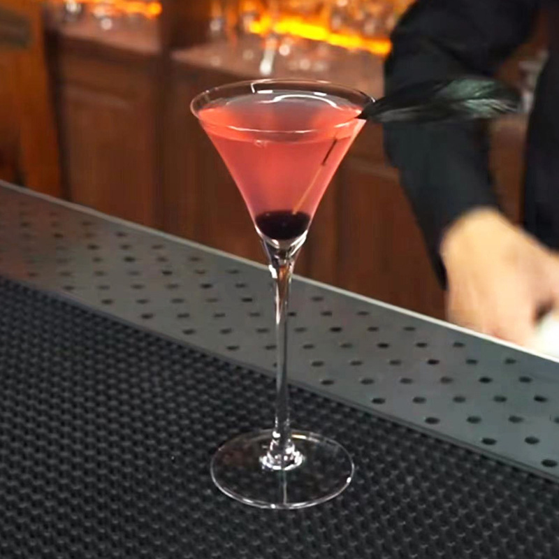 Mezcla japonesa Martini ultra delgada hecha a mano sin plomo cristal taza de cóctel de vidrio taza de martini