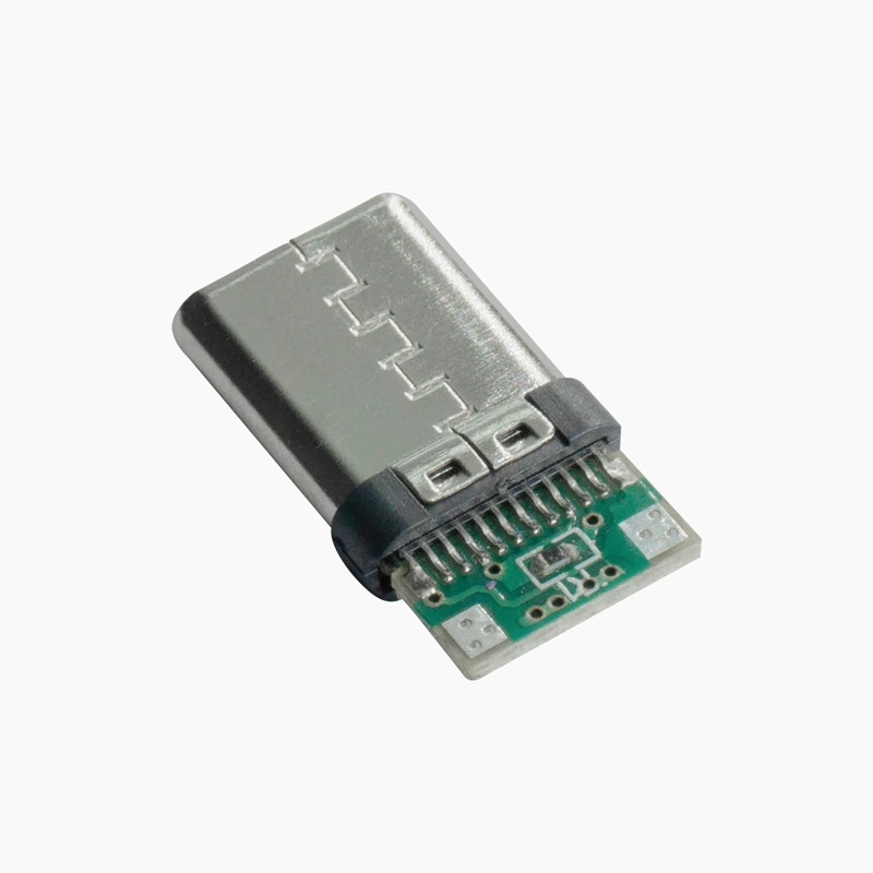Тип-C паяющий провод типа с PCB платой мужной разъем поддерживает реверсивную вставку для быстрой зарядки PD высоких токов разъем