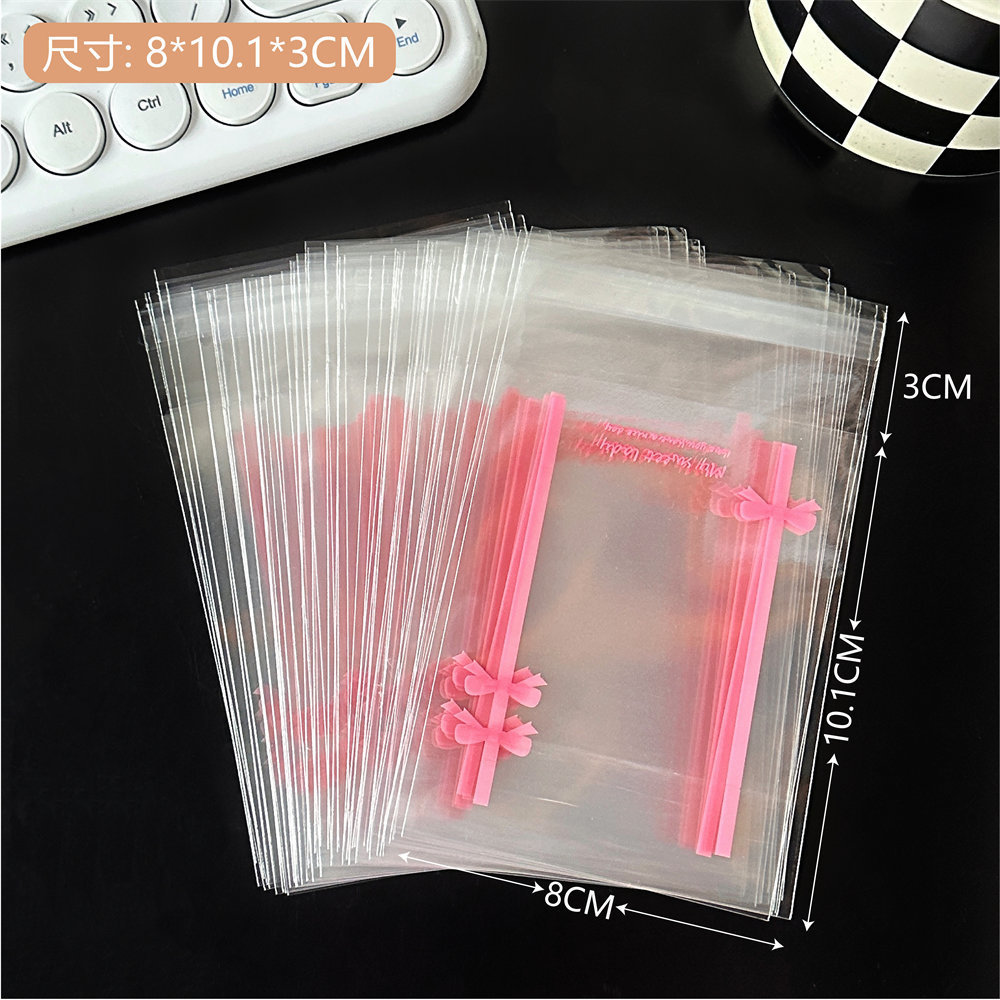 Lindo cachorro de dibujos animados transparente ziplock bolsa coreana simple pequeña tarjeta de almacenamiento cubierta protectora chica Goo tarjeta clasificación bolsa
