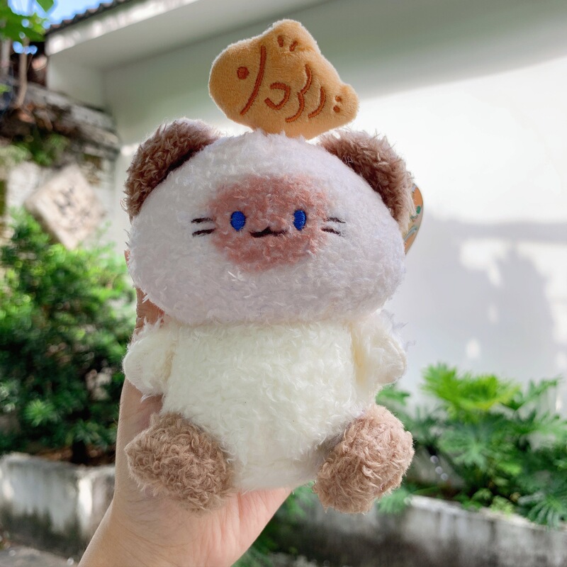 卡通趣味抽拉小动物公仔可爱汉堡小狗儿鱼和猫儿玩具挂件包包挂饰|undefined