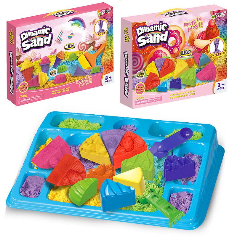 Good luck on the start of work Space toys sand playset Cakery and ice cream set Magic clay and colored mud beach toys