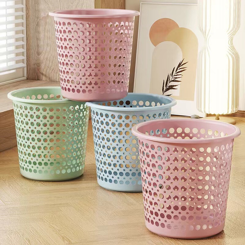 Household Hollow-Out Trash Can, Modern Minimalist Plastic Ring-Free Wastebasket, Simple Kitchen and Bathroom Garbage Bin, Wastebasket Household Hollow-Out Trash Can, Modern Minimalist Plastic Ring-Free Wastebasket, Simple Kitchen and Bathroom Garbage Bin, Wastebasket
