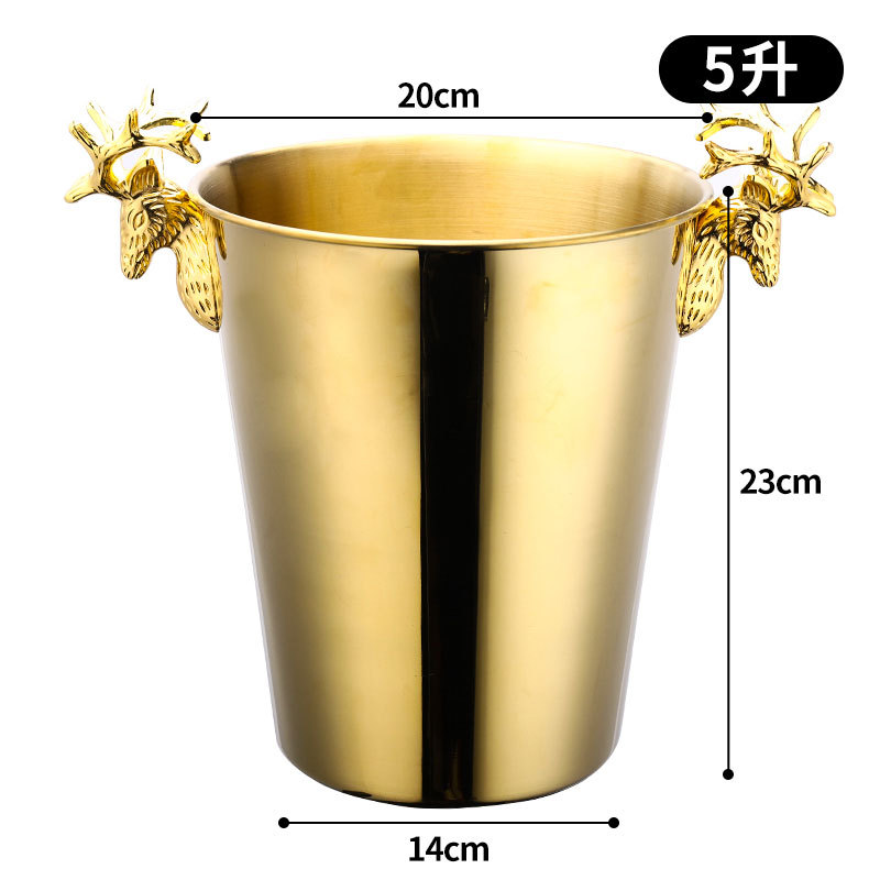 Bar de hielo de acero inoxidable de alto valor de cara bar de champán cerveza comercial vino tinto hogar creativo pequeño hielo bar