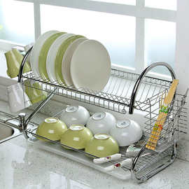 厨房置物架落地多层储物沥水碗碟架双层放碗餐具收纳神器碗宝寿寿