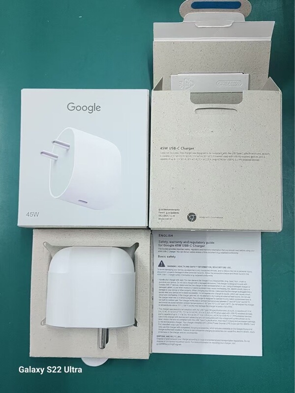 Google Google Pd45W India Standard Charger Suitable for Pixel9/8P/9F Fast Charging Head Original
