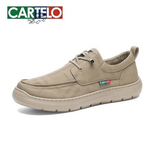 Cardinal Crocodile Canvas Shoes for Men 2025 New Summer Breathable One-Piece Men's Shoes Soft Sole Casual Men's Canvas Shoes