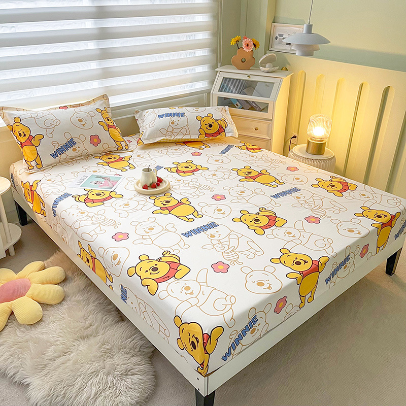 Protector de colchón ajustable con estampado cepillado, suave al tacto, antideslizante, para cama individual/doble, de Disney.