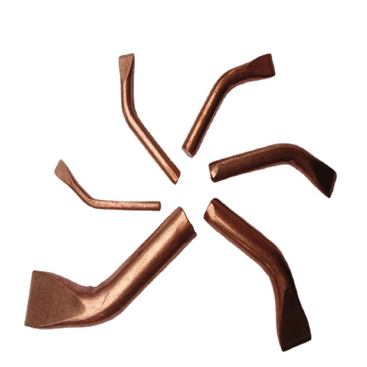 75W大功率烙铁咀 木柄电烙铁焊头 弯扁头烙铁咀 铜烙铁焊头 焊咀