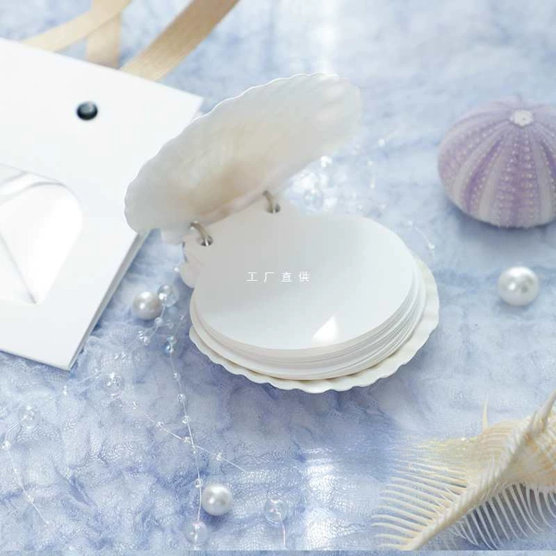 Оболочка тетрадь ручной работы, книга с ракушками, милая двойная страница, блокнот розовый девичий журнал, ручная книга hcds