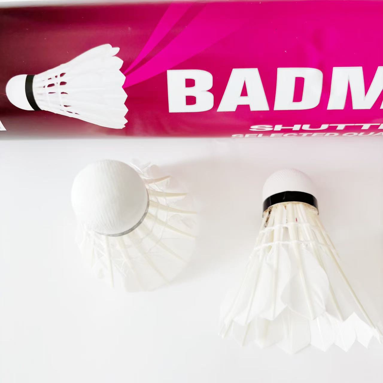 Badminton Balls for Student Entertainment, Durable, White, Pack of 12