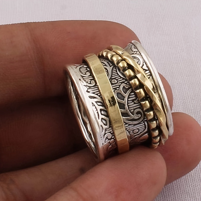 25g Weight Anxiety Ring Classification Lady Geometric Alloy Irregular Plating Women's Rings