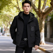 新款男士皮草派克服内胆加厚保暖休闲外套貂兔毛夹克真毛内胆防风