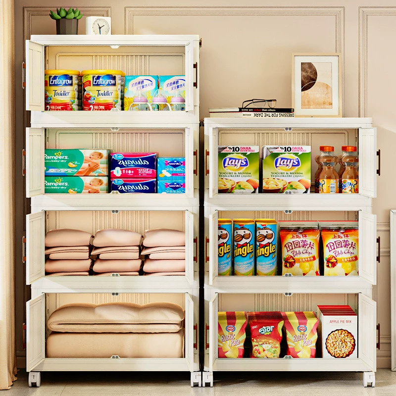 Folding storage box, toy, plastic storage system