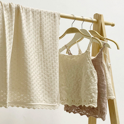  Spring Summer Autumn New Children's Blanket 100% Cotton Fringe Knitted Blanket Infant Toddler Blanket Air Conditioning Cover Blanket
