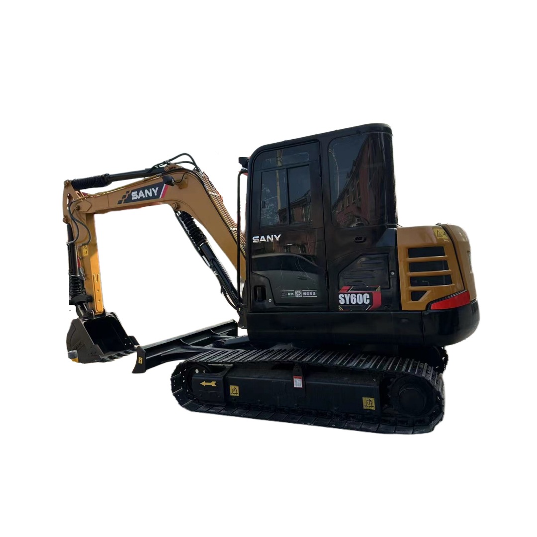 90% 新型二手挖掘机Sany SY60C液压履带二手挖掘机