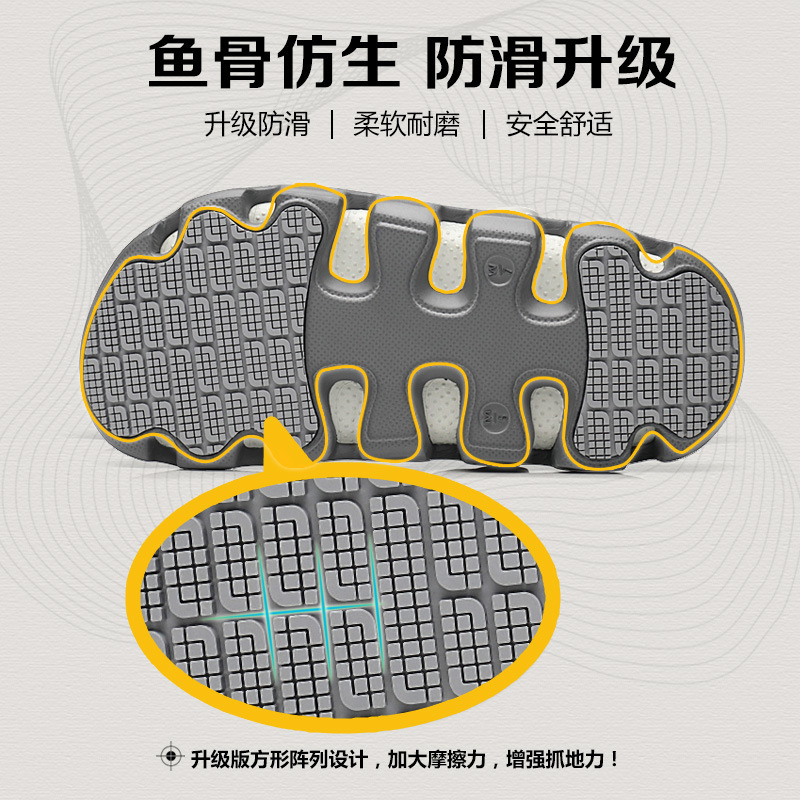 JDOV防滑洞洞鞋男款夏季网红陈赫情侣沙滩鞋透气外穿凉鞋软底拖鞋|undefined