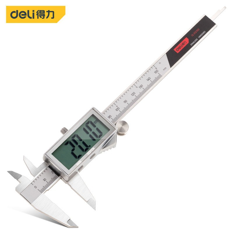 得力工具 数显游标卡尺 内径外径测量 150mm DL312150 200 300