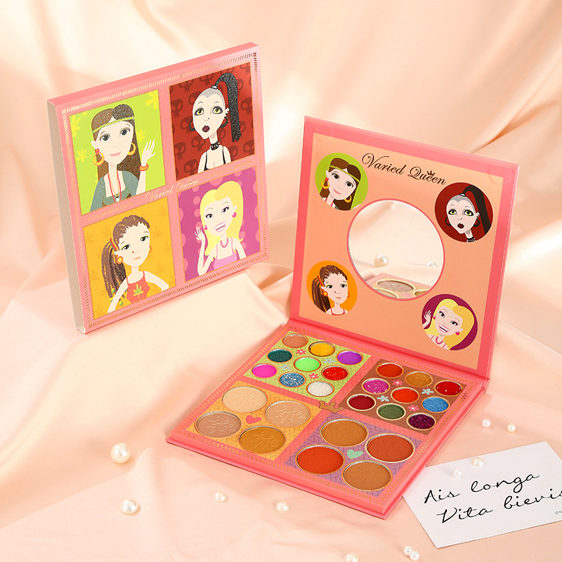 Plaque de fard à paupières de rêve mat 26 couleurs non décoloration ombre à paupières scintillante lifting haute brillance poudre fard à joues plaque intégrée_voghion.com