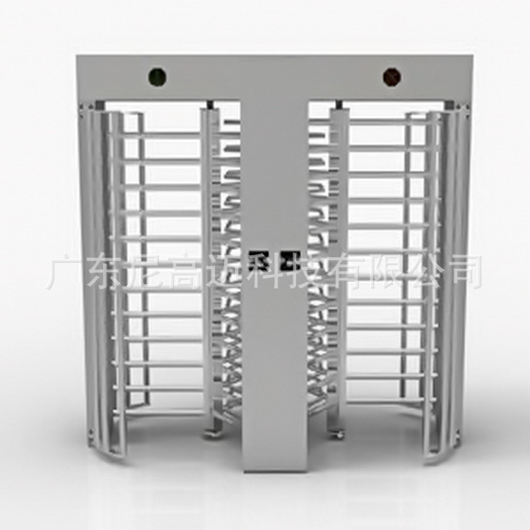 不锈钢双通道单向旋转闸门火车站小区手推栏杆转轴挡臂电动全高闸