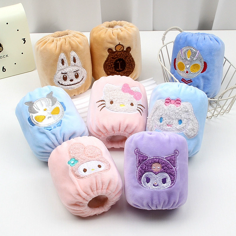 Детские рукава осенние и зимние новые милые мультфильмы плюшевые детские противообрастания