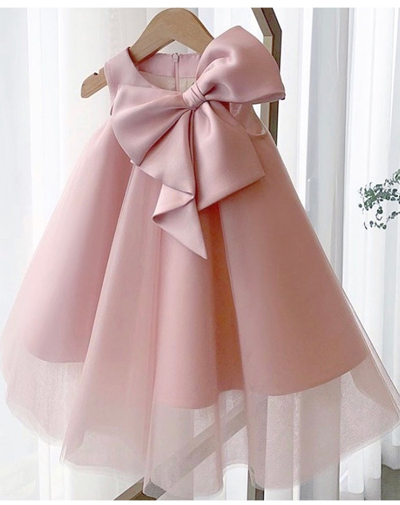 416g Weight Children's Dress Children's Clothing Type Above Knee Dress Length Type Sleeveless Sleeve Length Party Dress Dresses Type Polyester Fabric Type High Waist Waist Line Toddler(3-6Years) Age Group Family Gathering, Party Occasion Round Neck Neckline Loose Fit Type Bow Knot Pattern Summer Season Girl'S Gender Elegant, Princess, Cute Style Elegant Princess Cute Bow Knot Polyester Girls Dresses 3