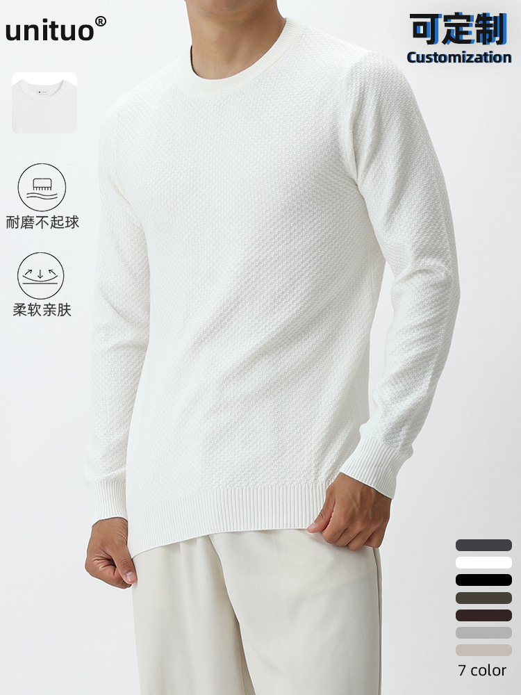 Hombres viejos estilo de piña estilo retro americano jersey de punto suéter hombre lujo ligero chaqueta de manga larga camiseta ropa hombre