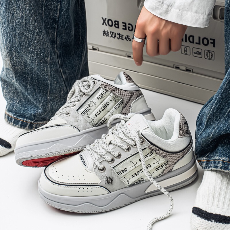 3722 Fan Chengcheng Same Style Star-Patterned Thick-Soled American Niche Trendy Brand Sneakers for Men and Women, Retro Small Sailboat Height-Increasing Sneakers