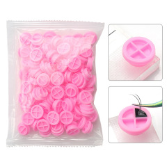 Wholesale New Glue Cups — Pink Epoxy Glue RiTian Cups, 100 Pieces per Pack — Essential Tool for Eyelash Extension Lifting