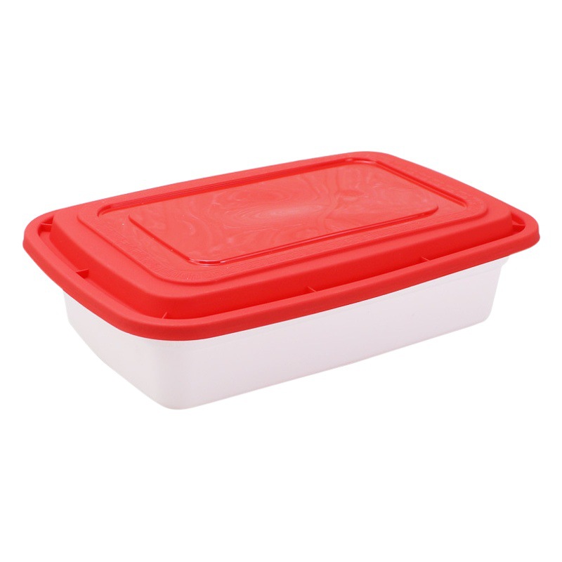 Caja cuadrada desechable caja americana 1000m grueso cuadrado blanco para llevar caja de embalaje caja de comida rápida europea KK32
