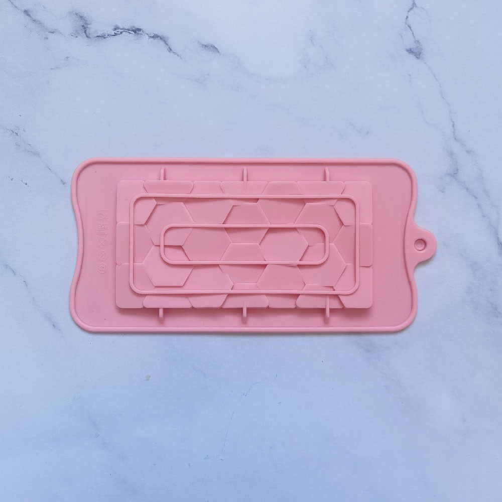Chocolate hexagonal 59 molde de silicona pastel helado pudín molde de postre jabón utensilios