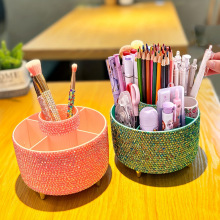 O 74895 Diamond inlaid makeup brush desktop holder ���껯ױ