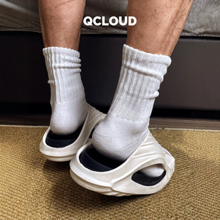 Japanese Style Thick Line Pile Socks White Socks Men's Thickeneded Towel Bottom Cityboy Simple Wear Couple Style Stockings