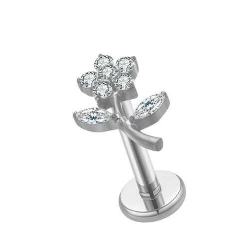  Winning New G23 Titanium Small Floral Earrings, Fresh and Cute Style + Must-Have for Cute Girls