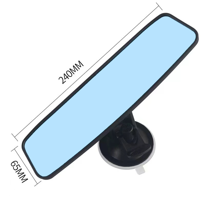 Car Interior Wide-Angle Rearview Mirror Suction Cup Type Wide-Angle Flat Mirror Coach Car Interior Auxiliary Reversing Mirror Modification