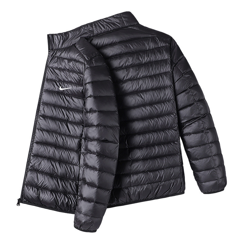 Marca ligero abajo Chaqueta corta de los hombres 2022 Otoño e Invierno nueva moda pato blanco abajo collar del soporte abrigo caliente