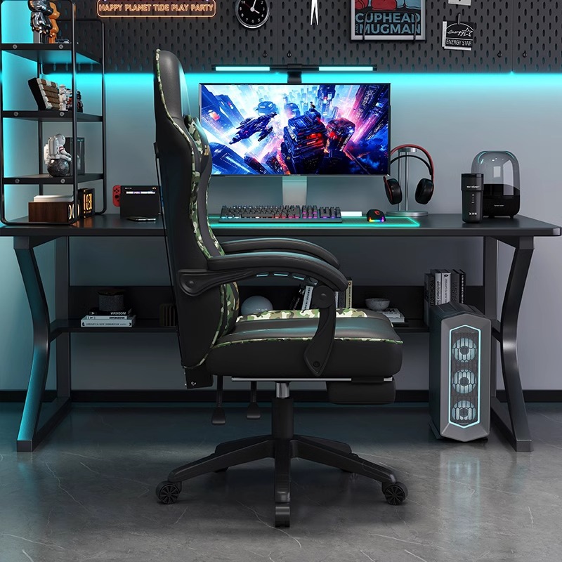 Silla de deportes electrónicos Silla de juegos Chair de gaming silla de computadora respaldo hogar ergonómico silla de oficina reclinable image 3