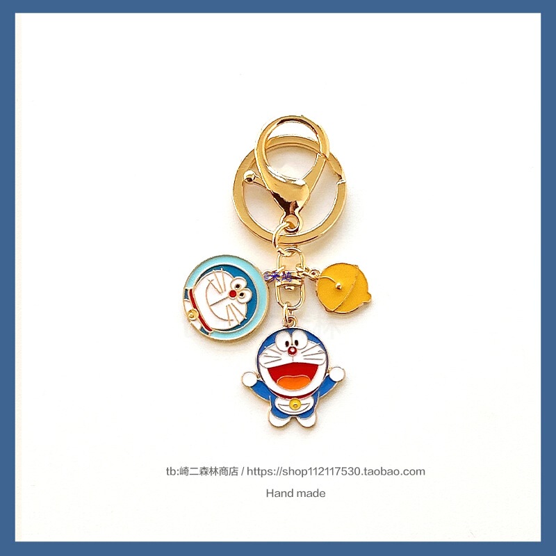 Cute Tinkerbell Car Keychain Simple Style Versatile Bag Pendant Keychain Japanese Cartoon Small Accessory