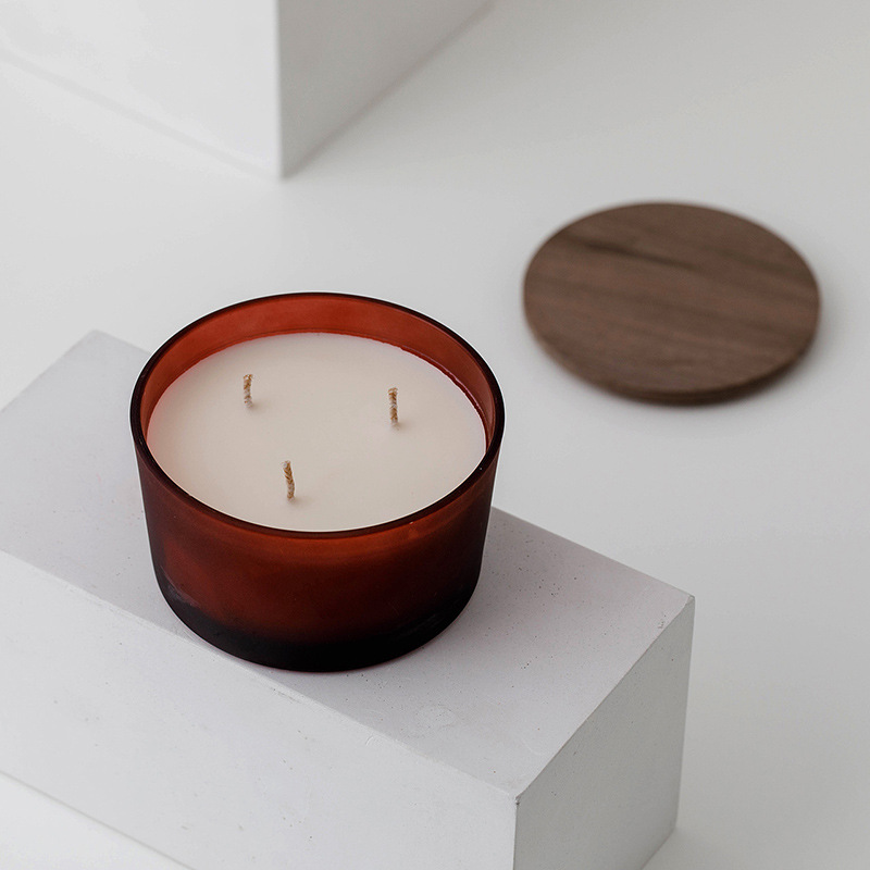 Transfronterizo simple romántica vela de bananas decoración de diseño de vidrio vela hecha a mano regalo de cumpleaños