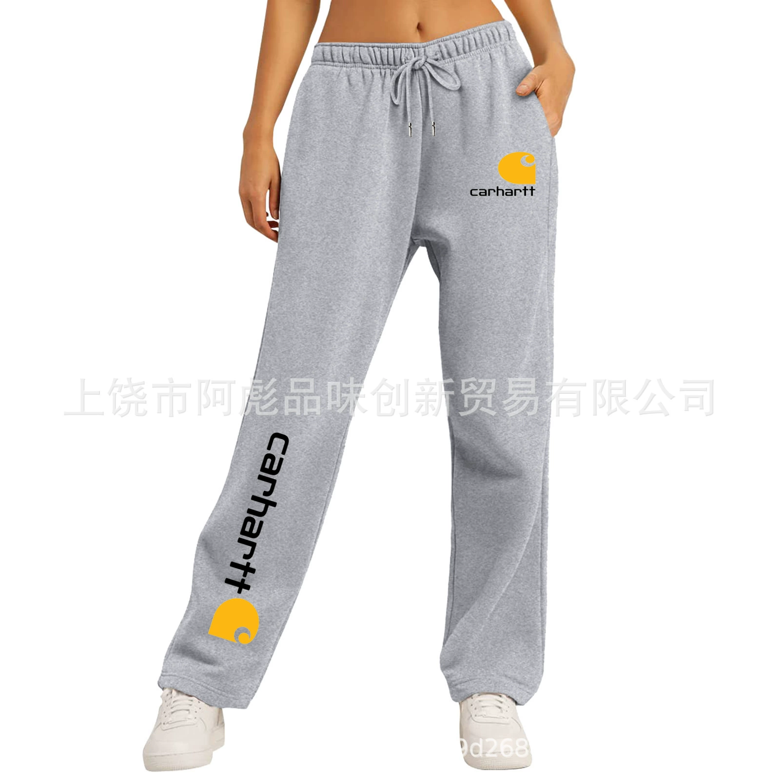 Трансграничная электронная коммерция Amazon Carhartt Европейские и американские женские свободные прямые спортивные штаны на флисовой подкладке